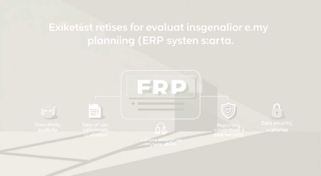 ERP system criteria