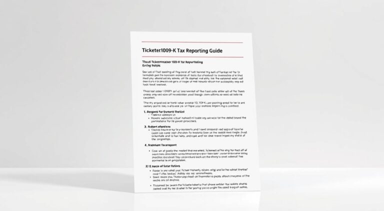 What Is 1099-K From Ticketmaster and How to Report It