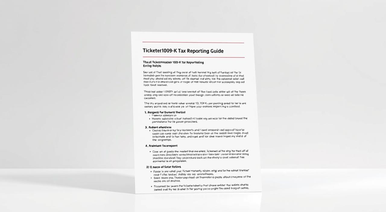 What Is 1099-K From Ticketmaster and How to Report It