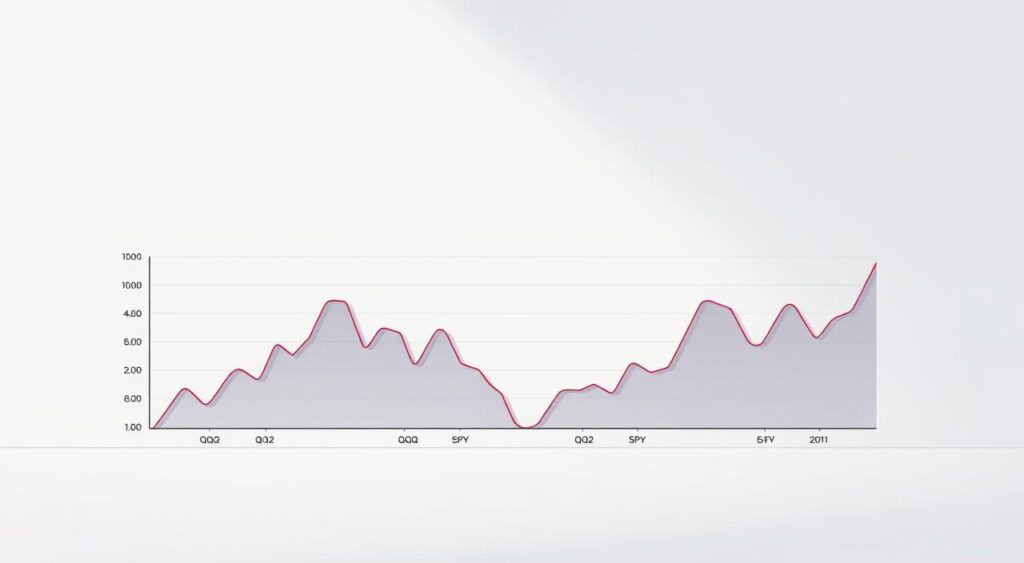 ETF returns QQQ vs SPY historical performance analysis