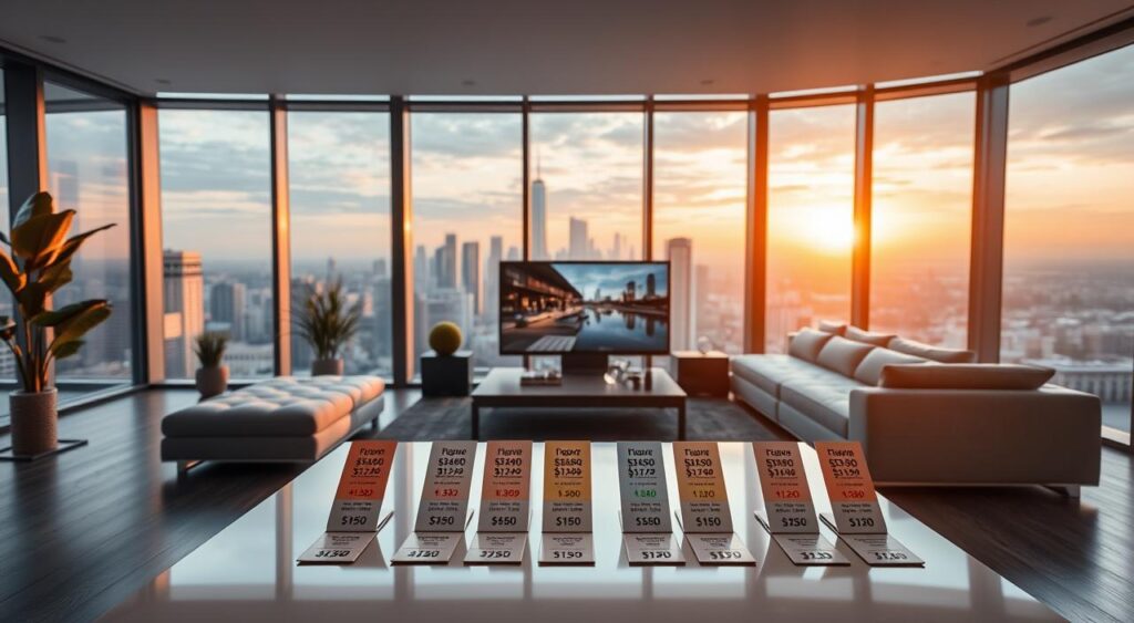price ranges in condo listings